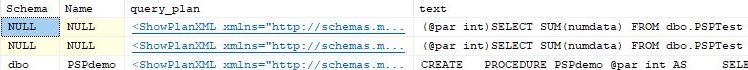 Result set from the query above with three rows.